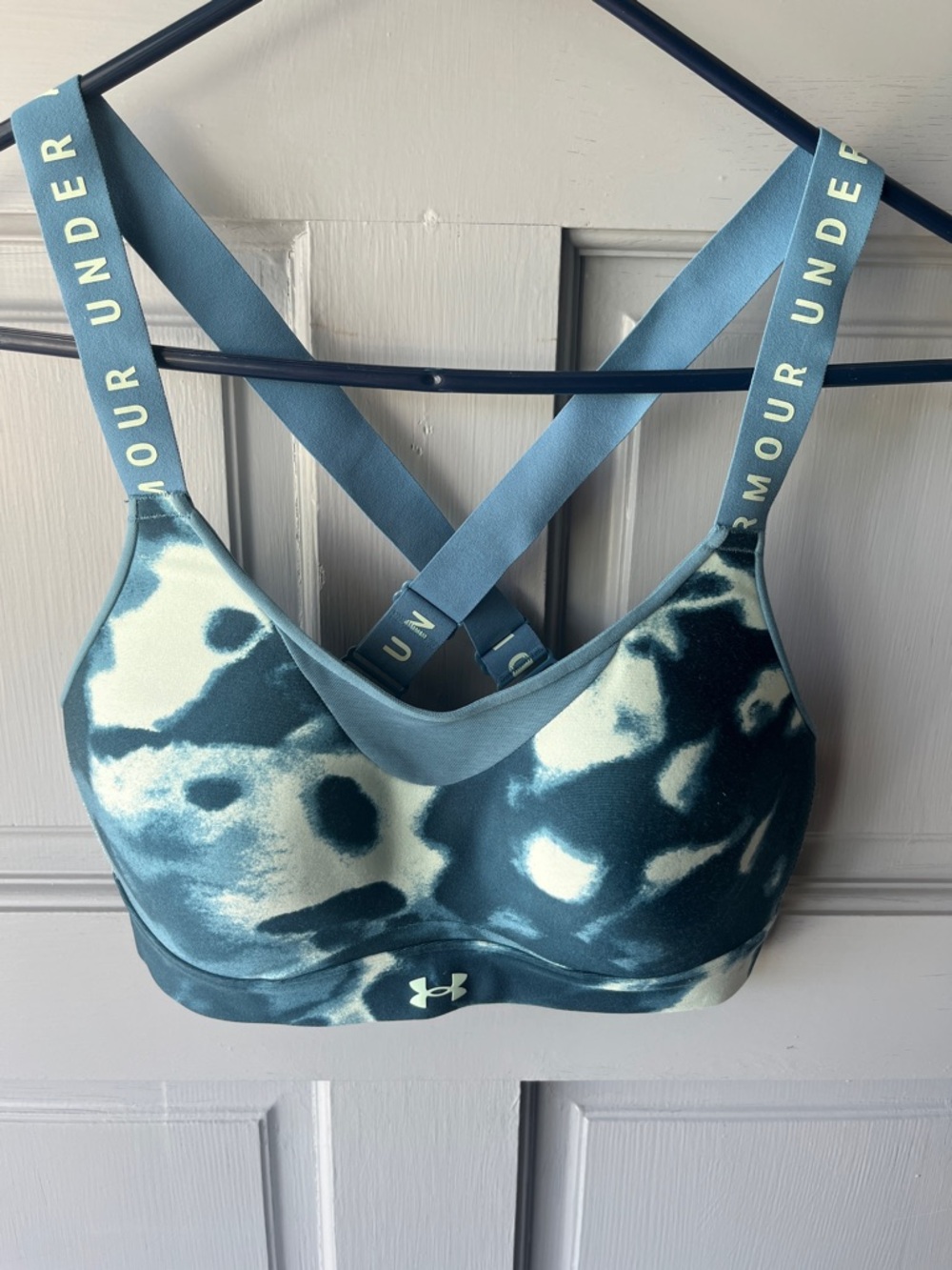 Under Armour TEAL Tie-dye NWOT Infinity Mid Bra Sports Bra, Women’s Sz M